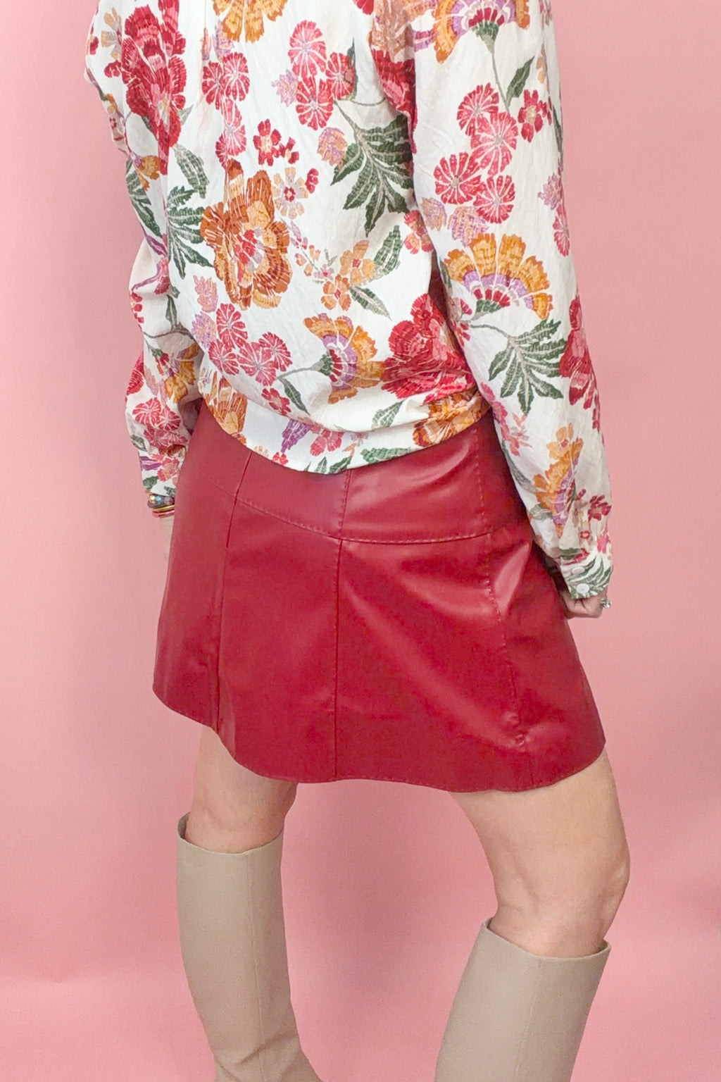 Stitched Ruby Skirt