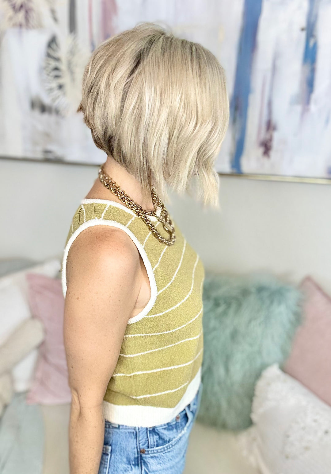 A Fine Line Knit Tank: 2 Colors