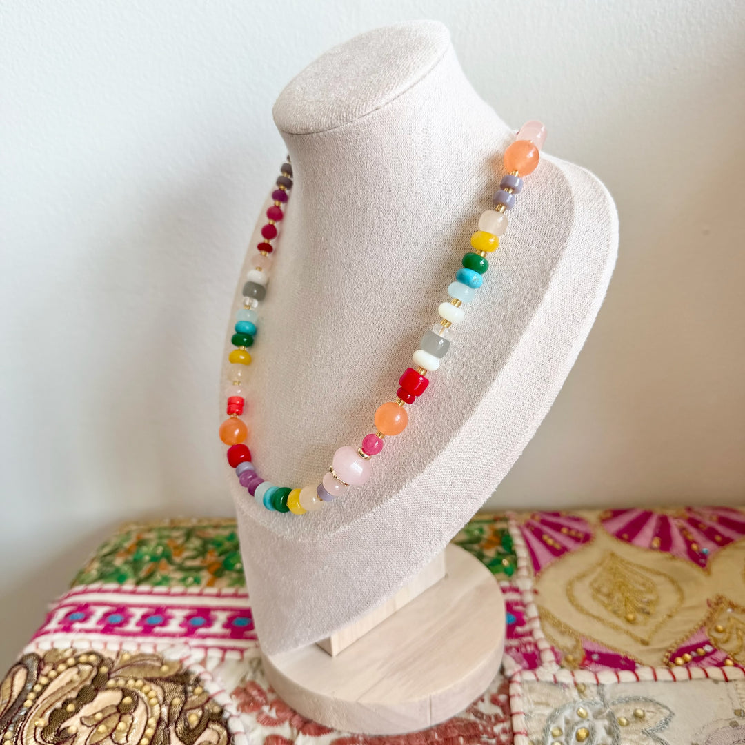 Color Me Happy Beaded Necklace