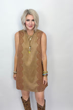 Smitten in Suede Dress