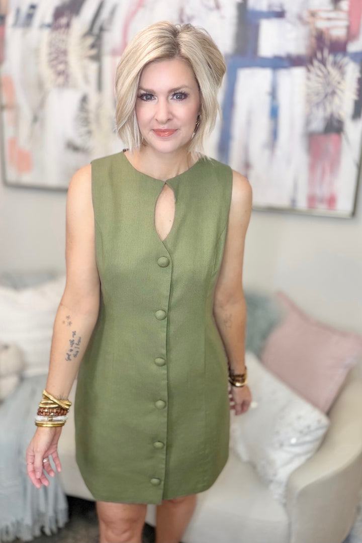Verona Olive Dress