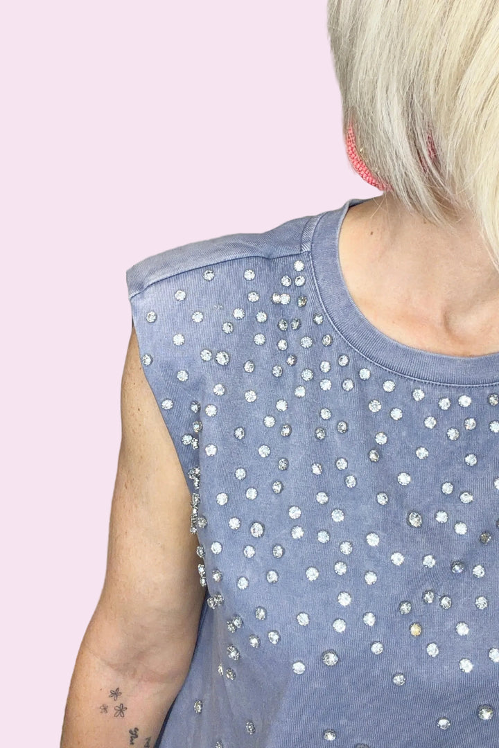 Moonlit Rhinestone Dress