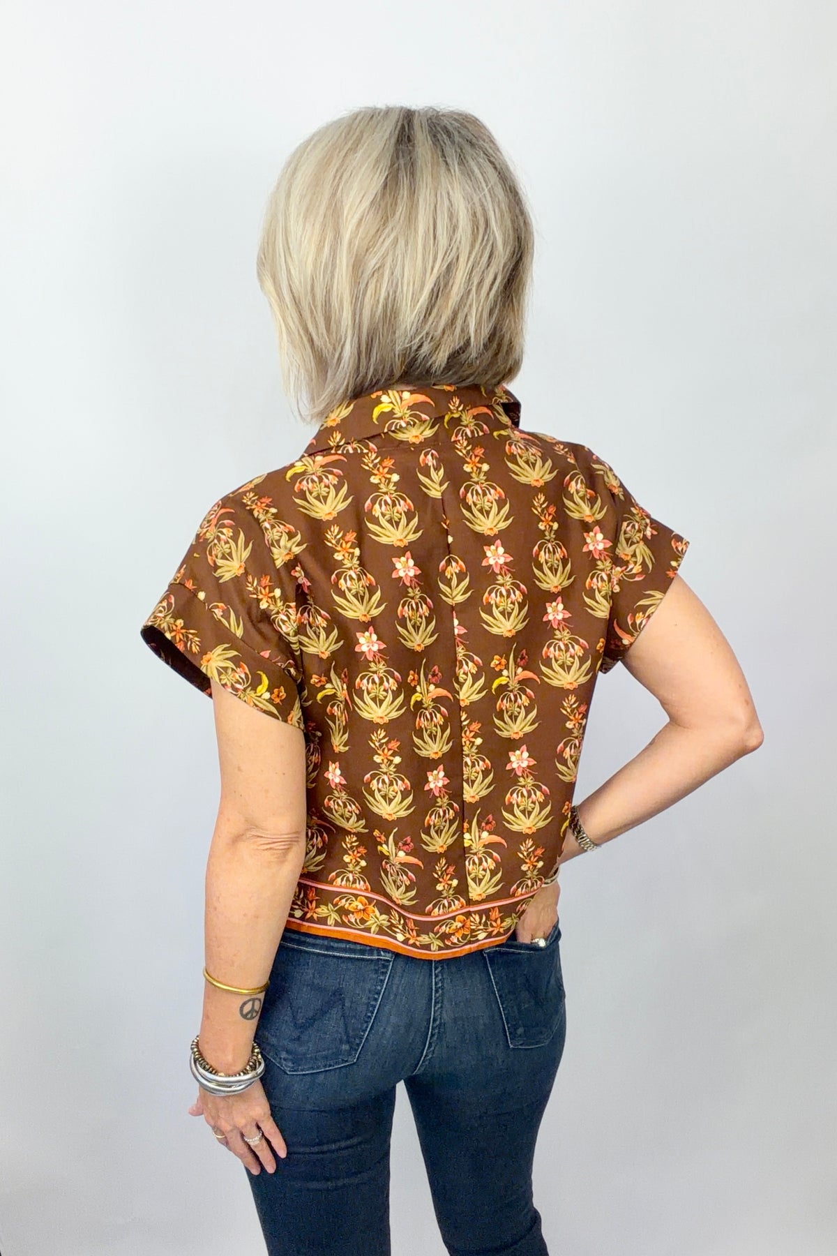 Wrapped in Fall Floral Blouse