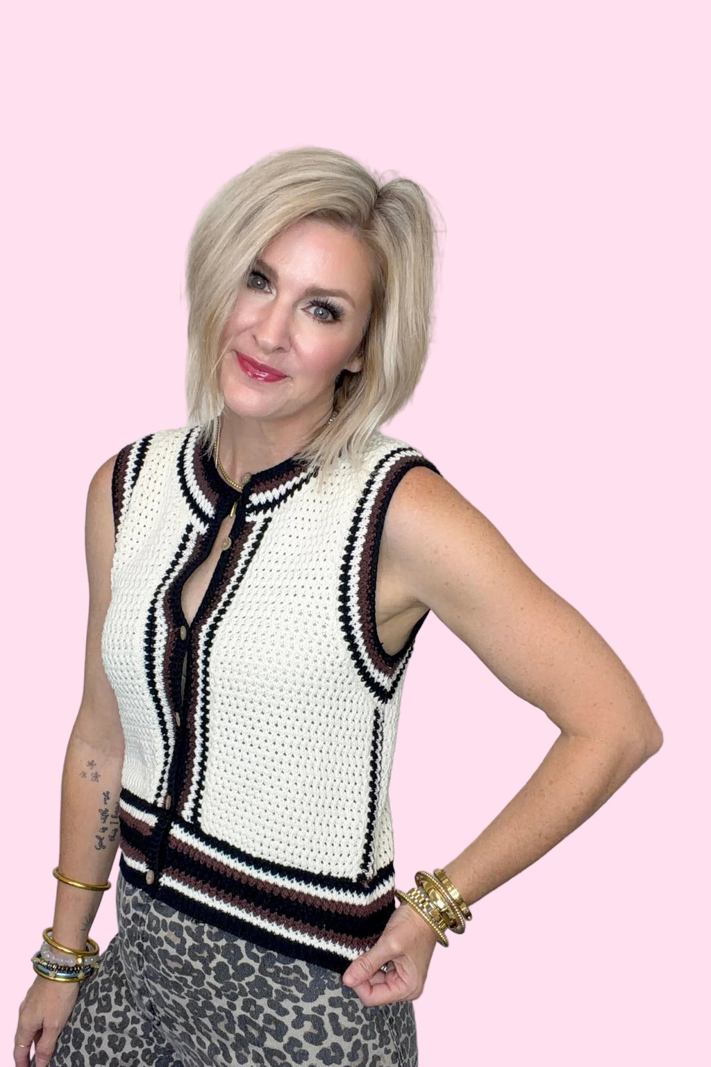 Sable & Ivory Crochet Top