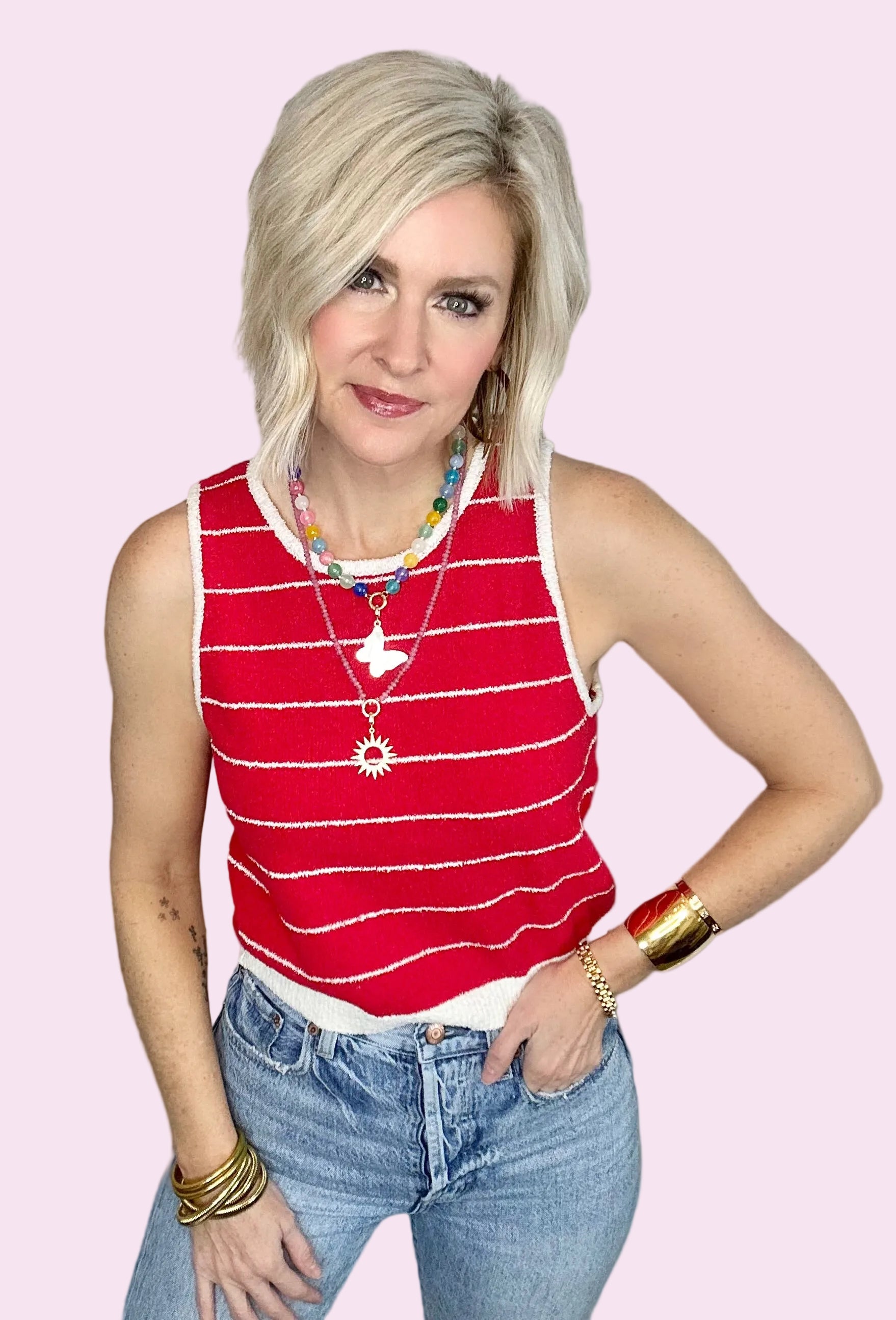 A Fine Line Knit Tank