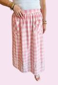 The Picnic Pink Gingham Skirt