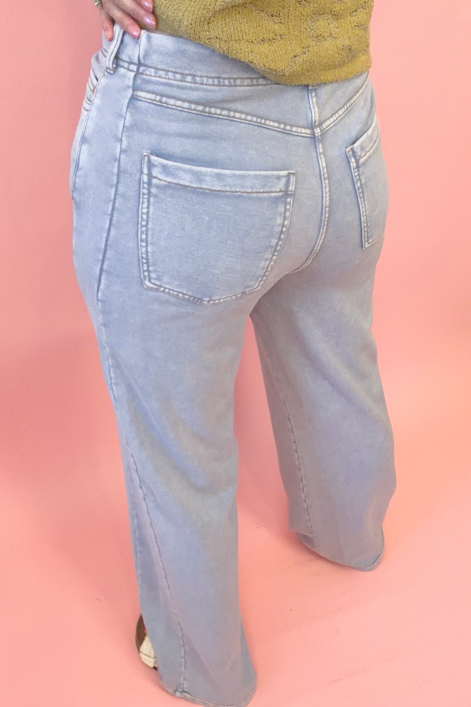 Weekend Wash Terry Denim Pants