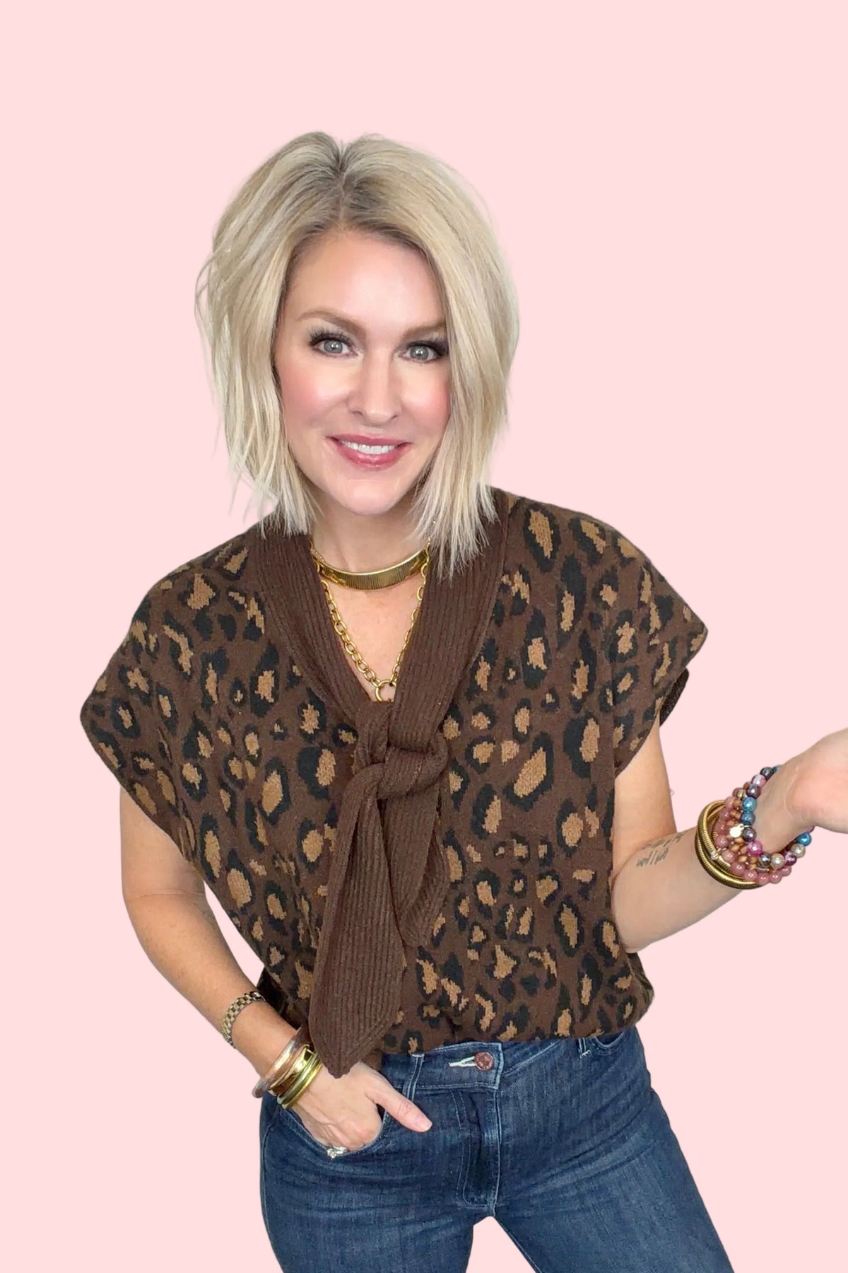 Knotted & Spotted Sweater