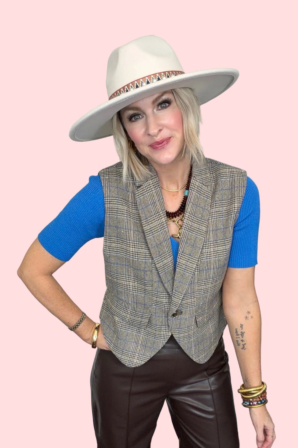 Starlit Suiting Plaid Vest
