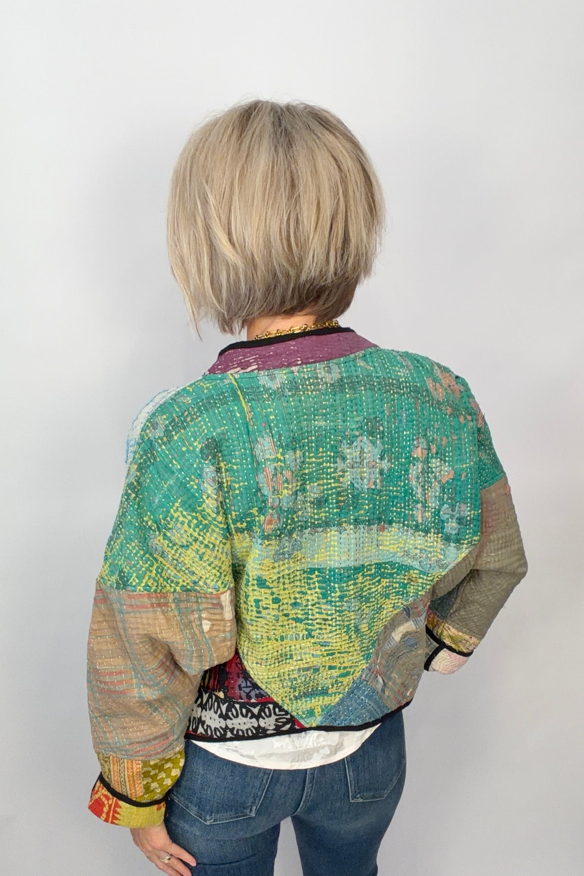 Patched Play Kantha Jacket