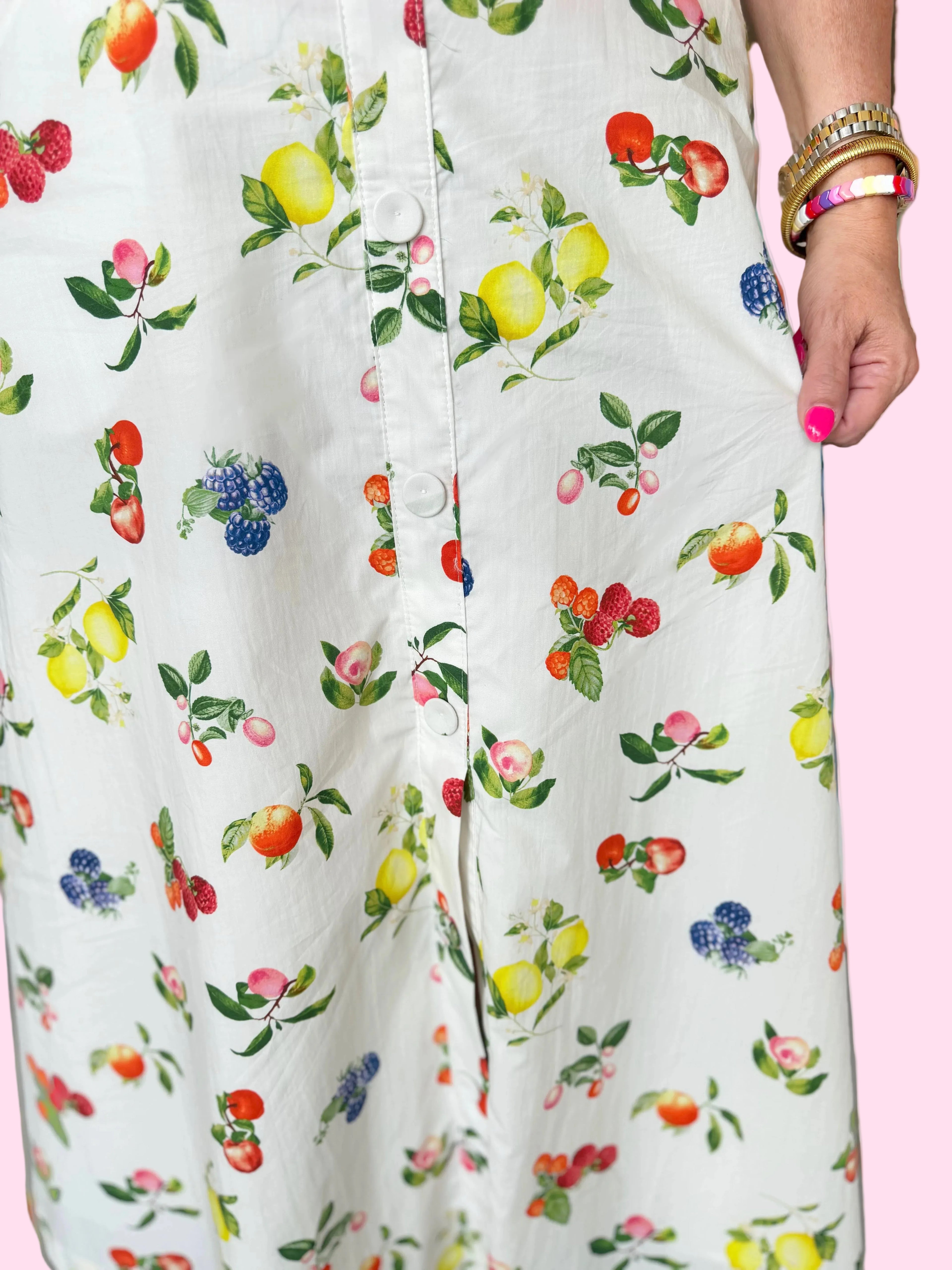 Picked Fresh Printed Midi Skirt