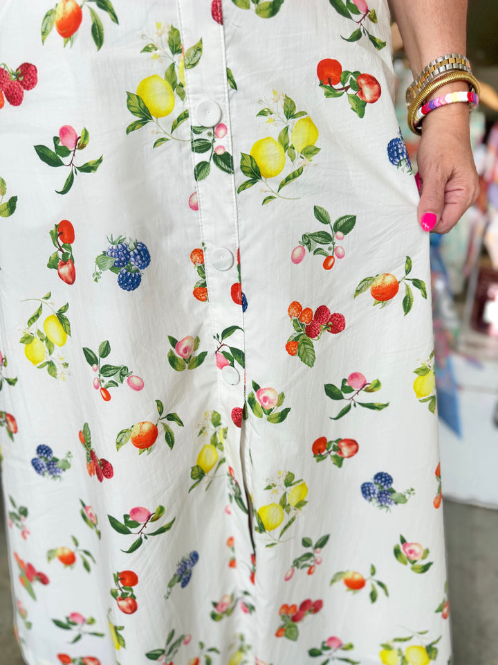 Picked Fresh Printed Midi Skirt