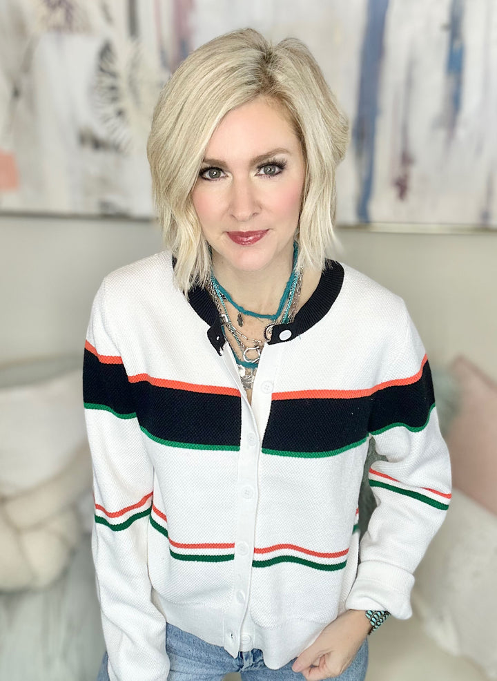 Playing It Safe Cardigan Top