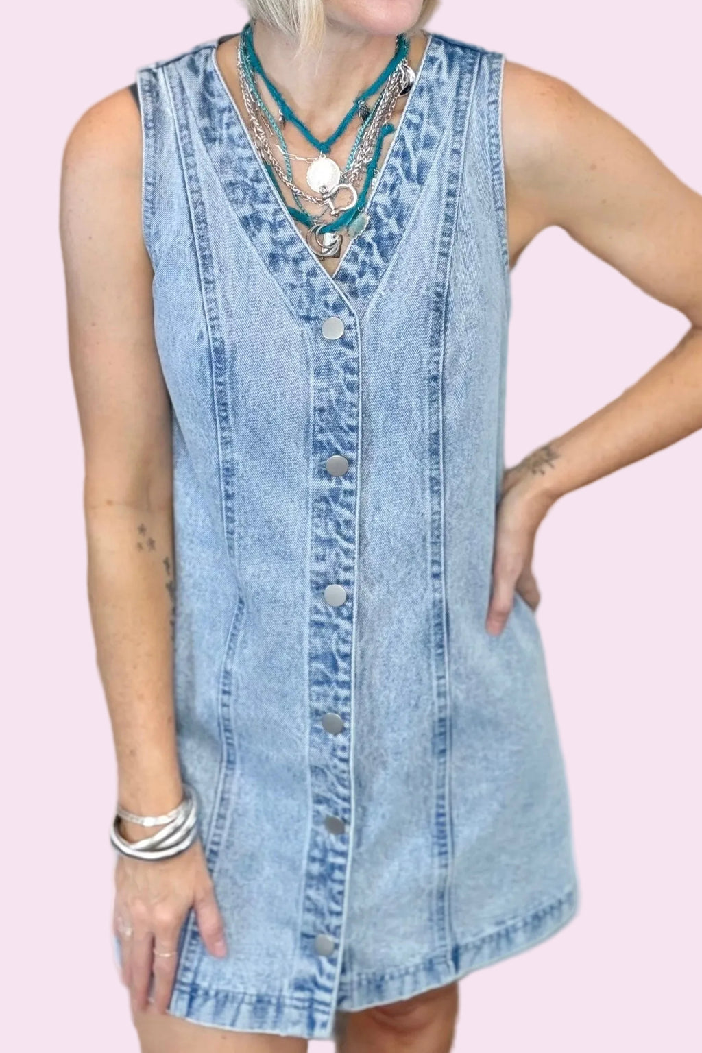 The Go-To Denim Mini Dress