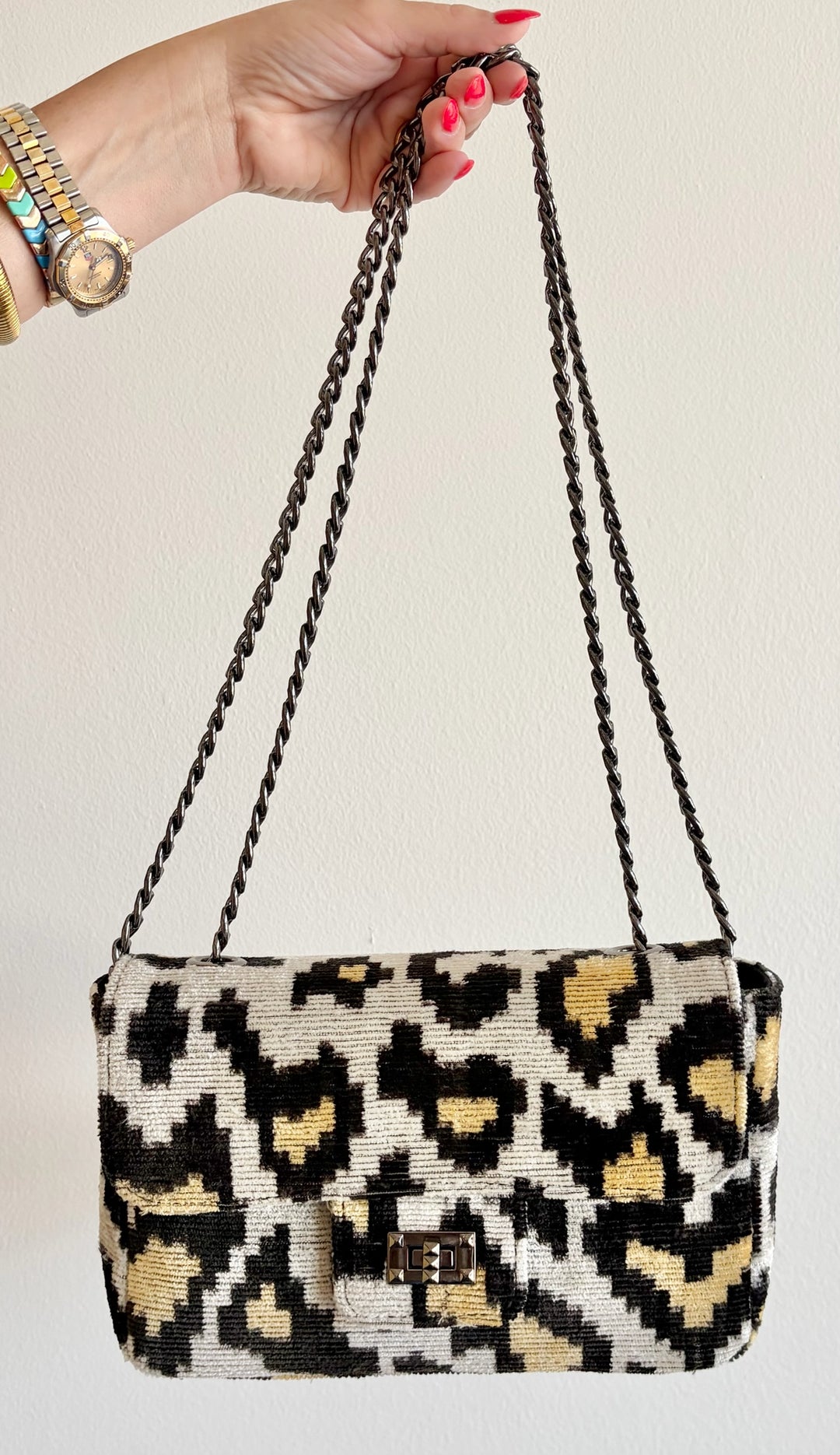 Silk Story Chain Handbag