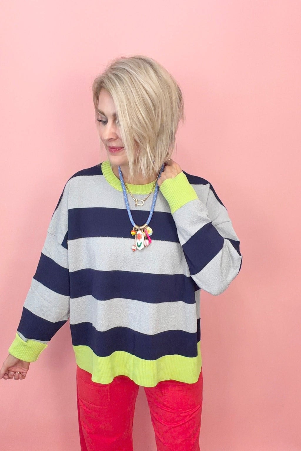 Lime Light Stripes Top