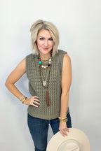 Olive Forever Knit Top