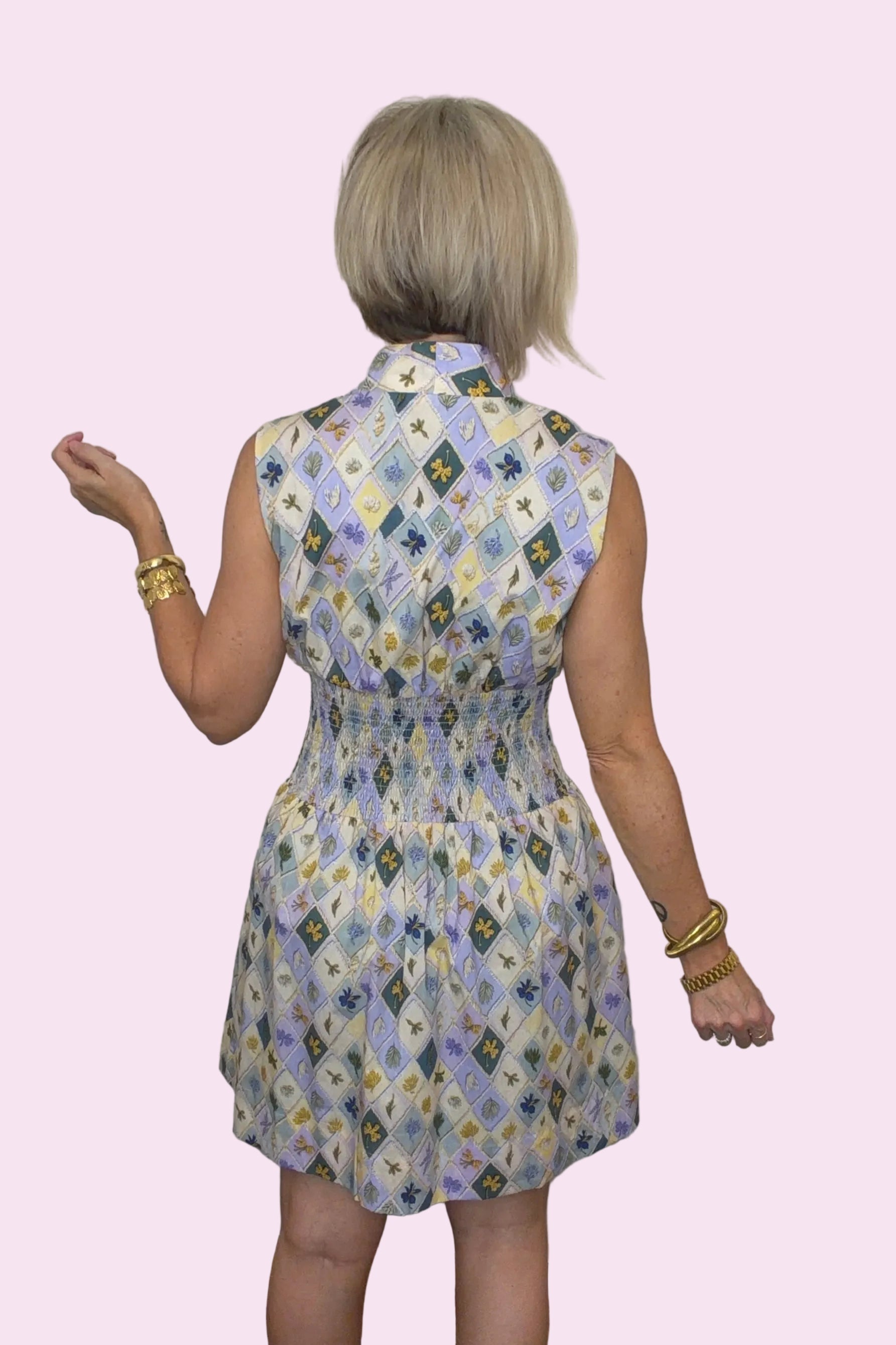 Wildflower Trellis Zip Dress