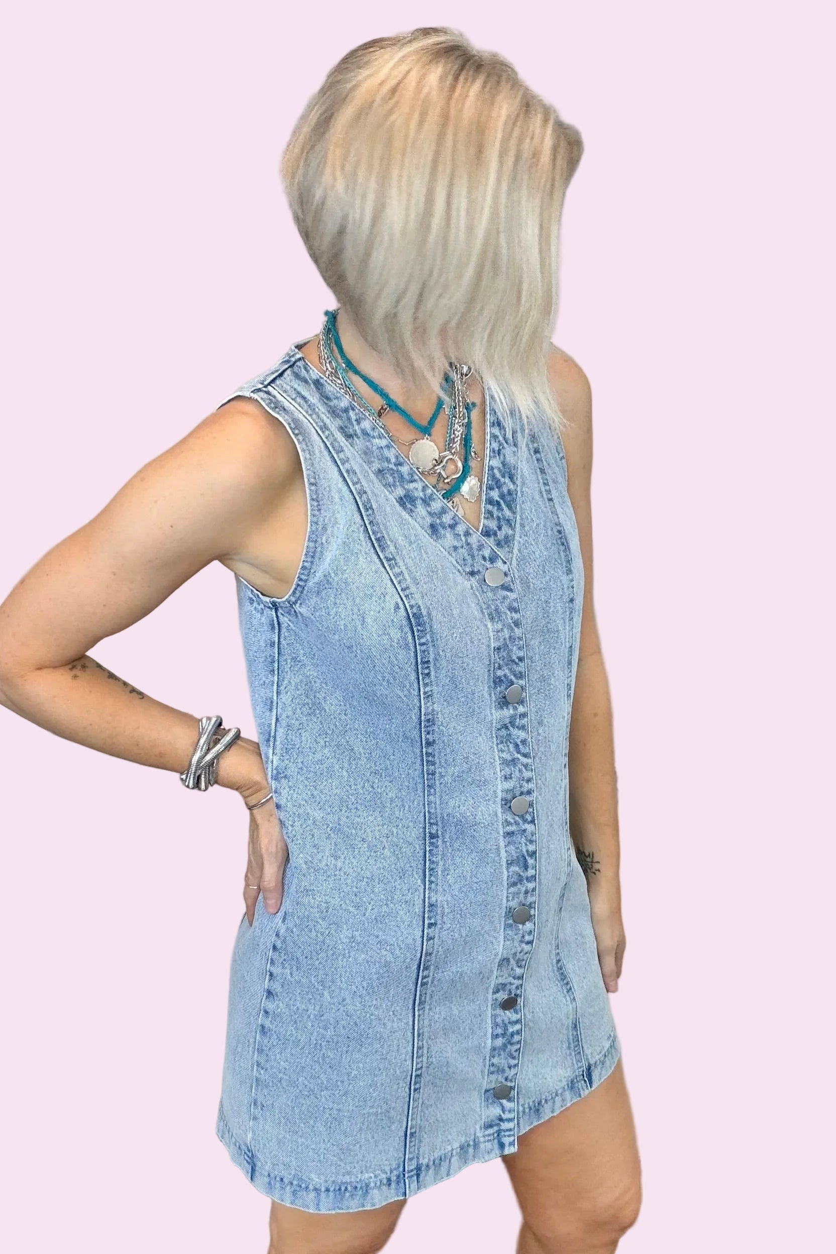 The Go-To Denim Mini Dress