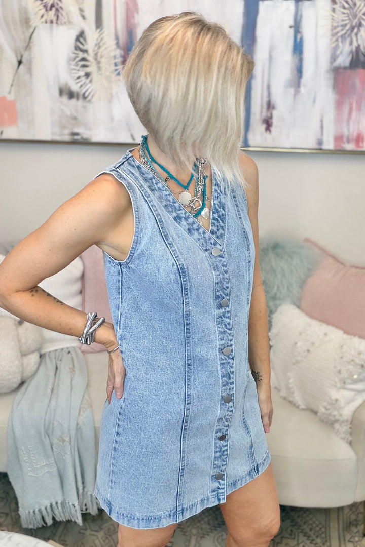 The Go-To Denim Mini Dress