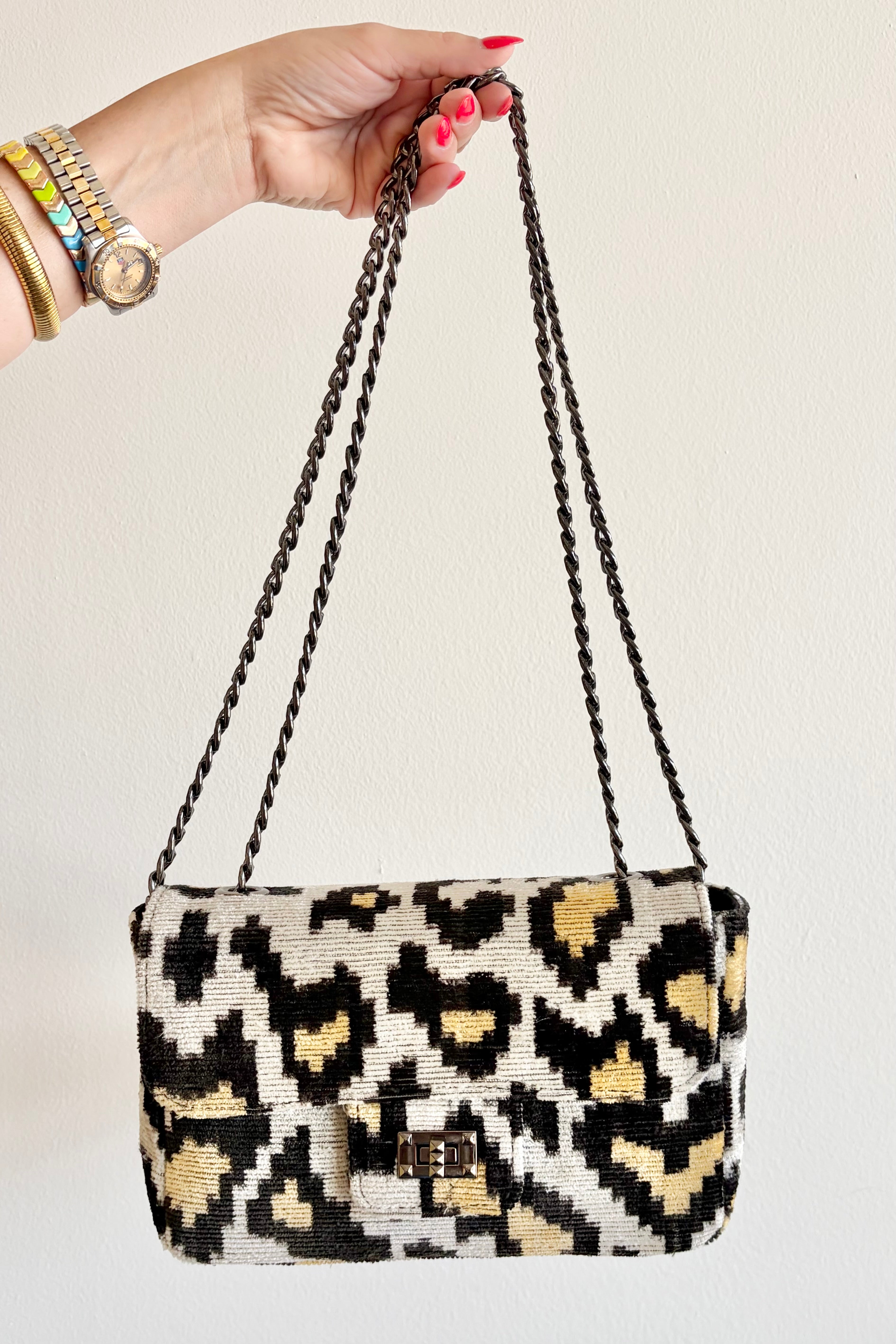 Silk Story Chain Handbag