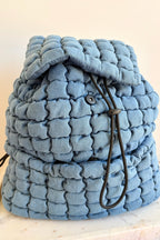 Sloane Denim Puffer Backpack