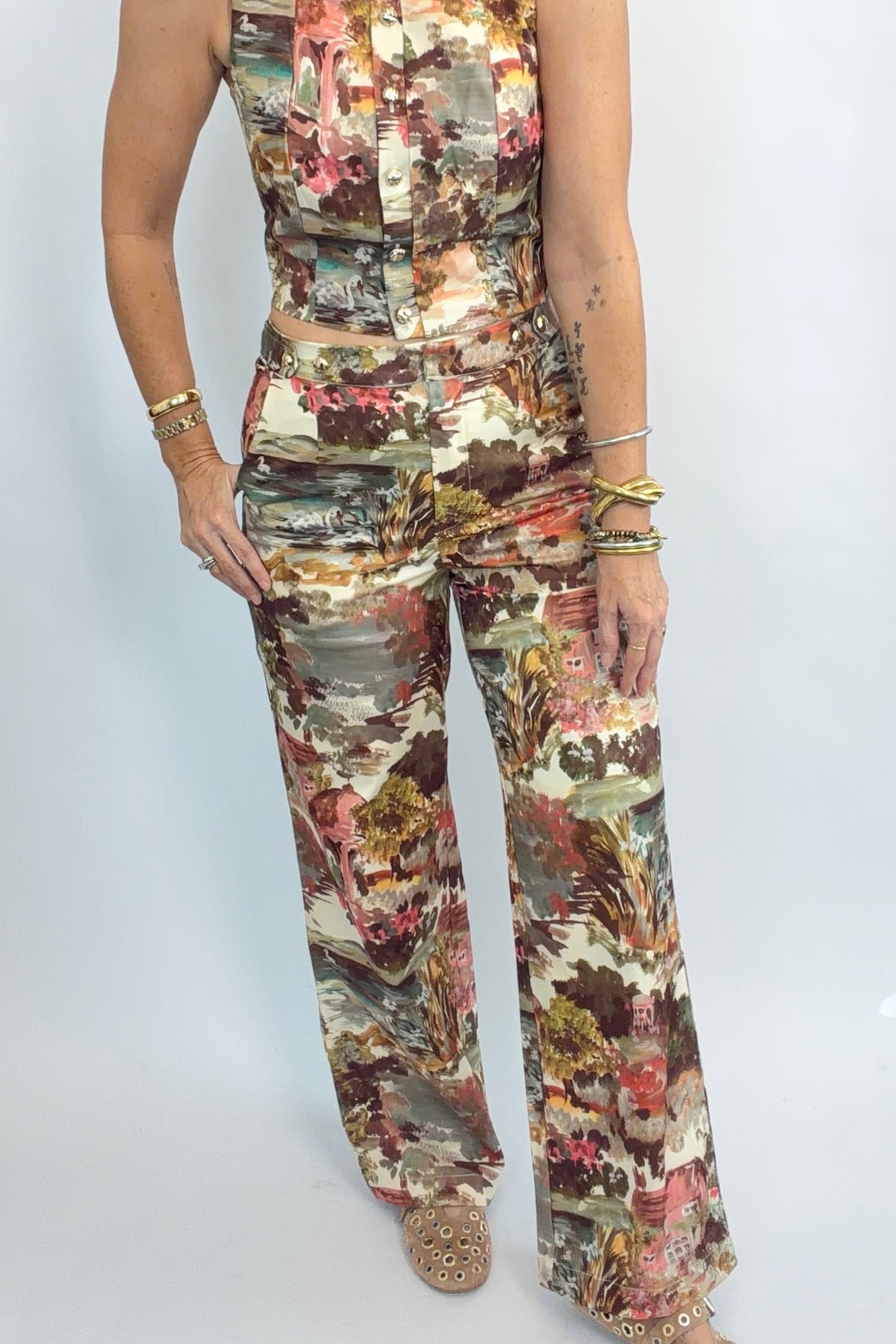 Pastoral Watercolor Pants