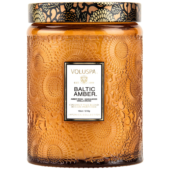 Voluspa- BALTIC AMBER JAR CANDLE