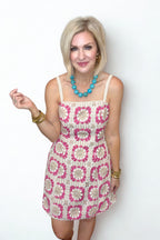 Berry Blossom Crochet Dress