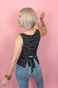 Tied & Striped Top