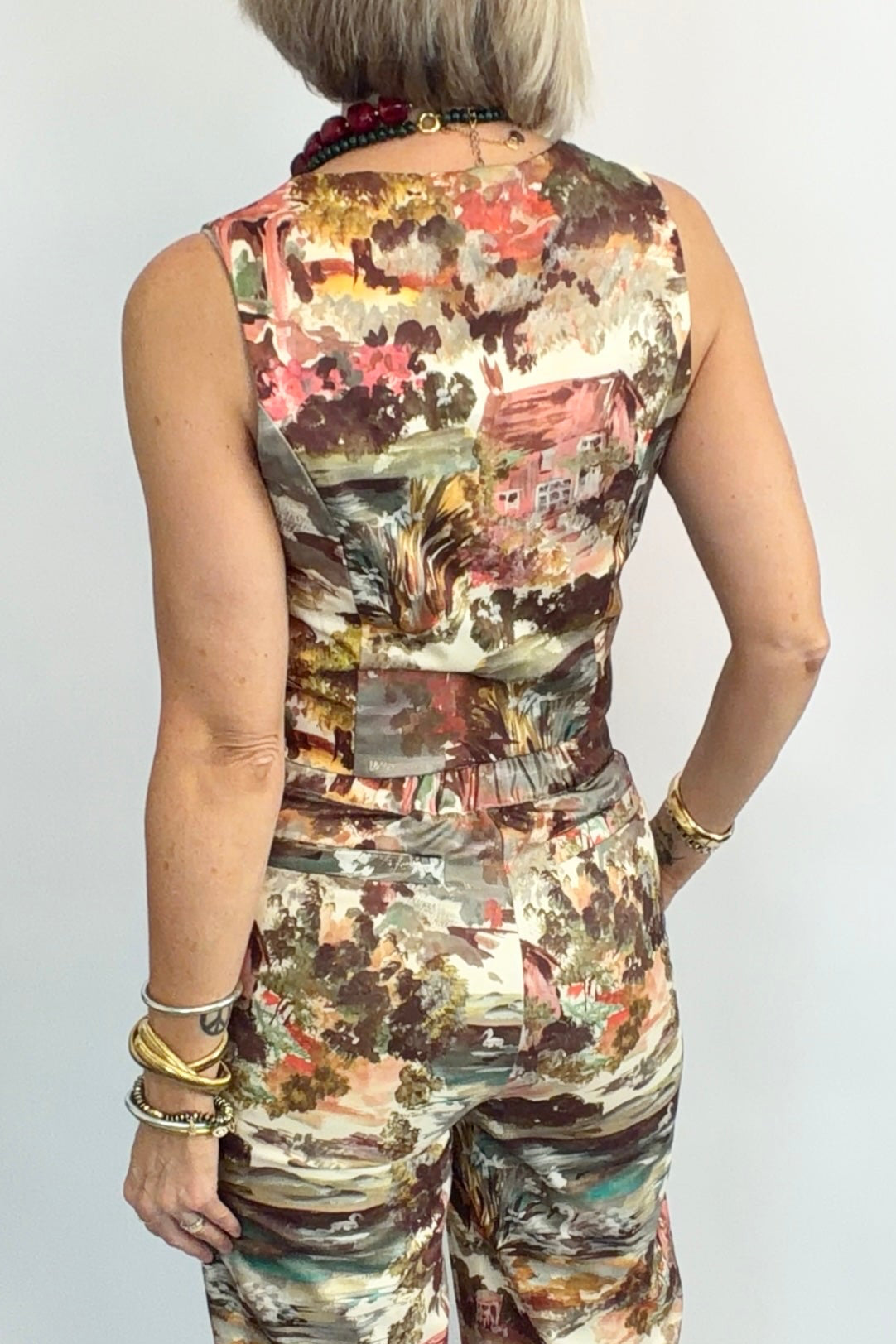 Pastoral Watercolor Vest