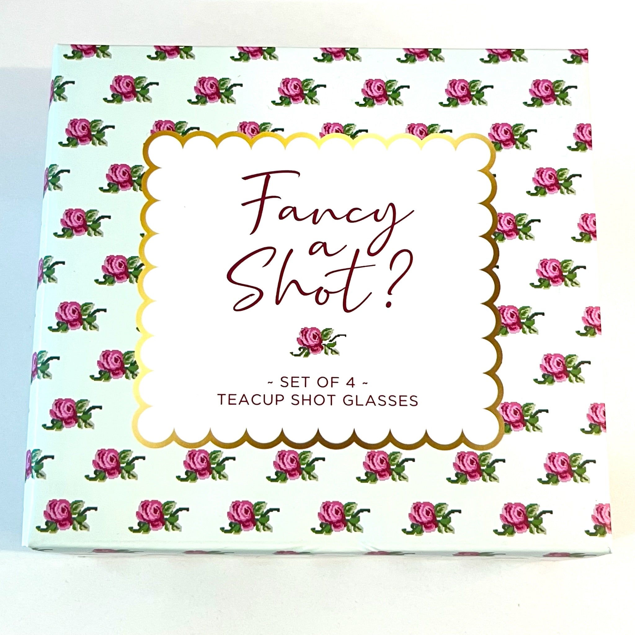 Fancy a Shot- Set of 4 Teacup Shot Glasses
