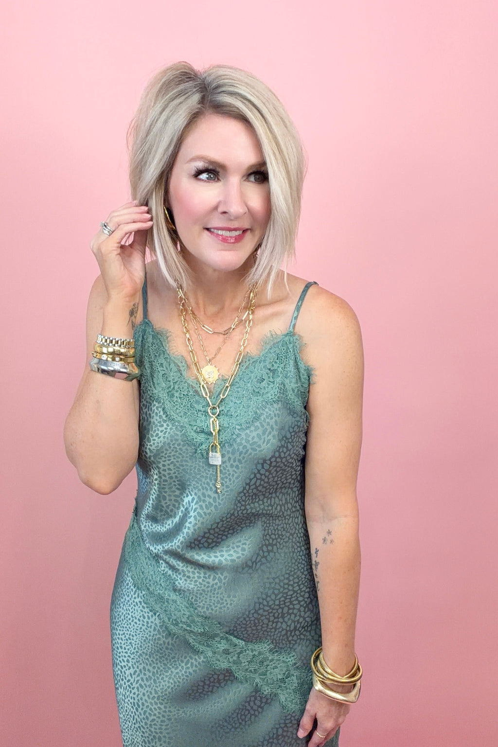 Wild Lace Slip Dress