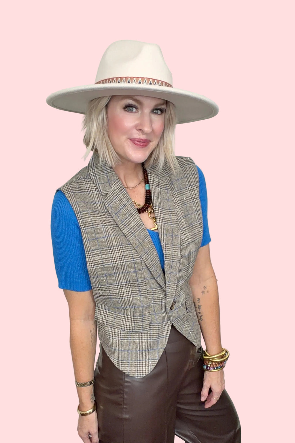 Starlit Suiting Plaid Vest
