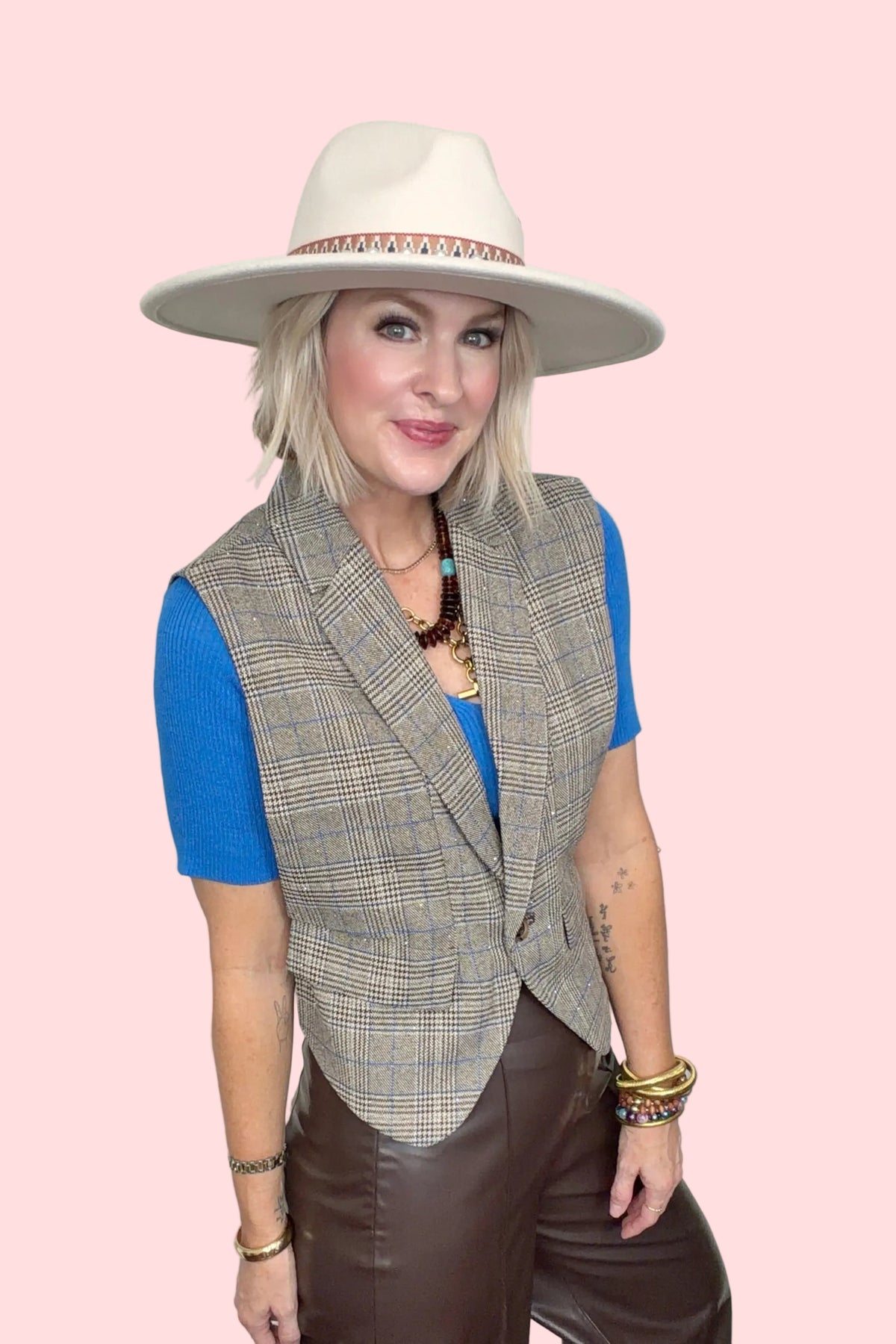 Starlit Suiting Plaid Vest