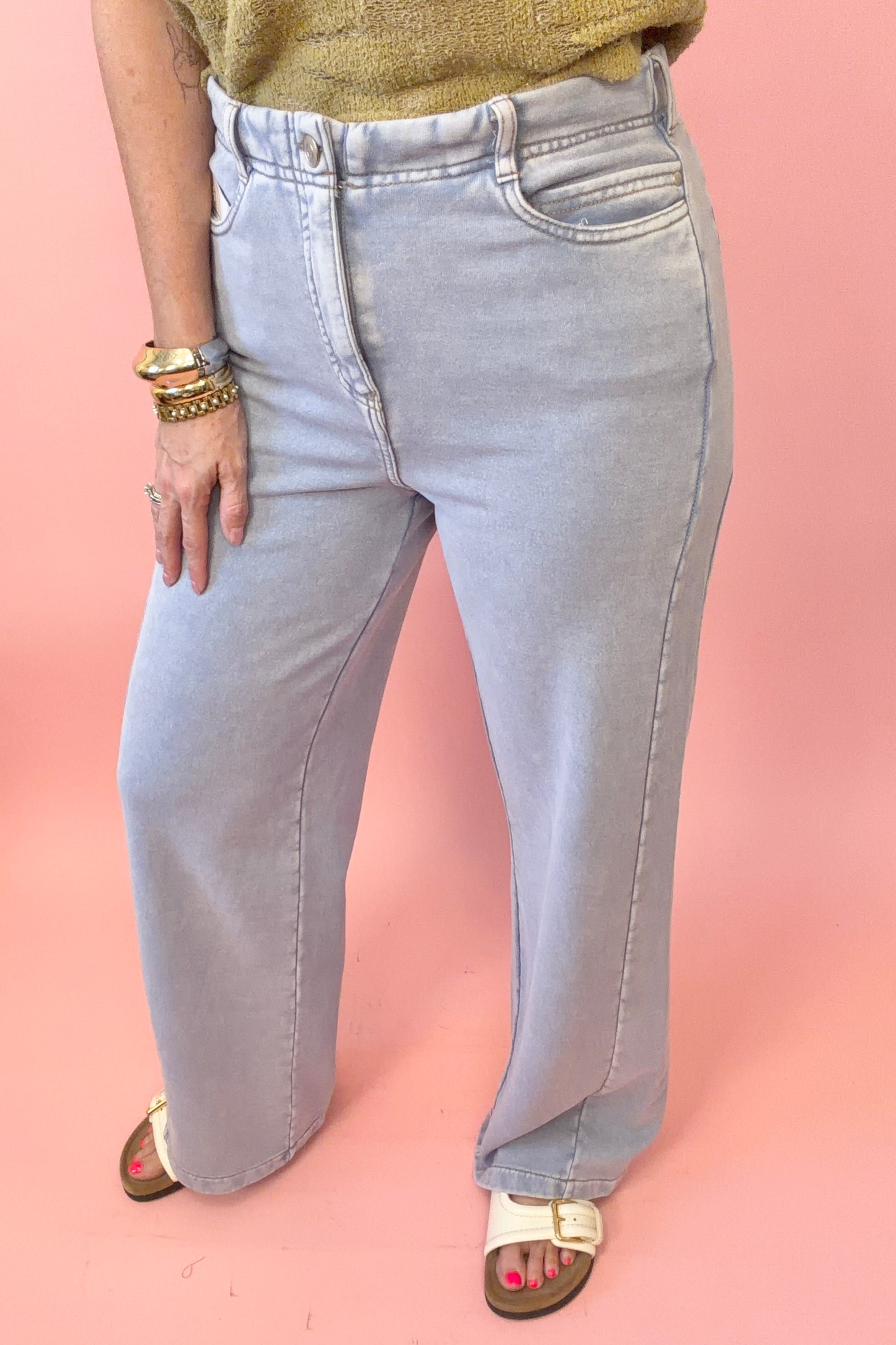 Weekend Wash Terry Denim Pants