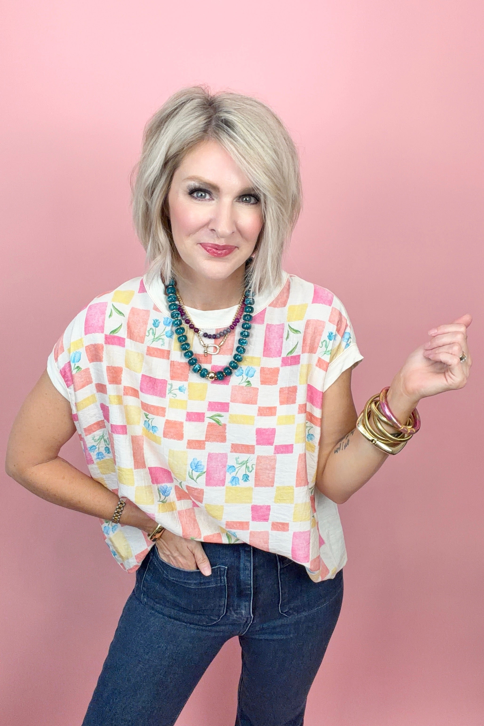 Patchwork Petal Top