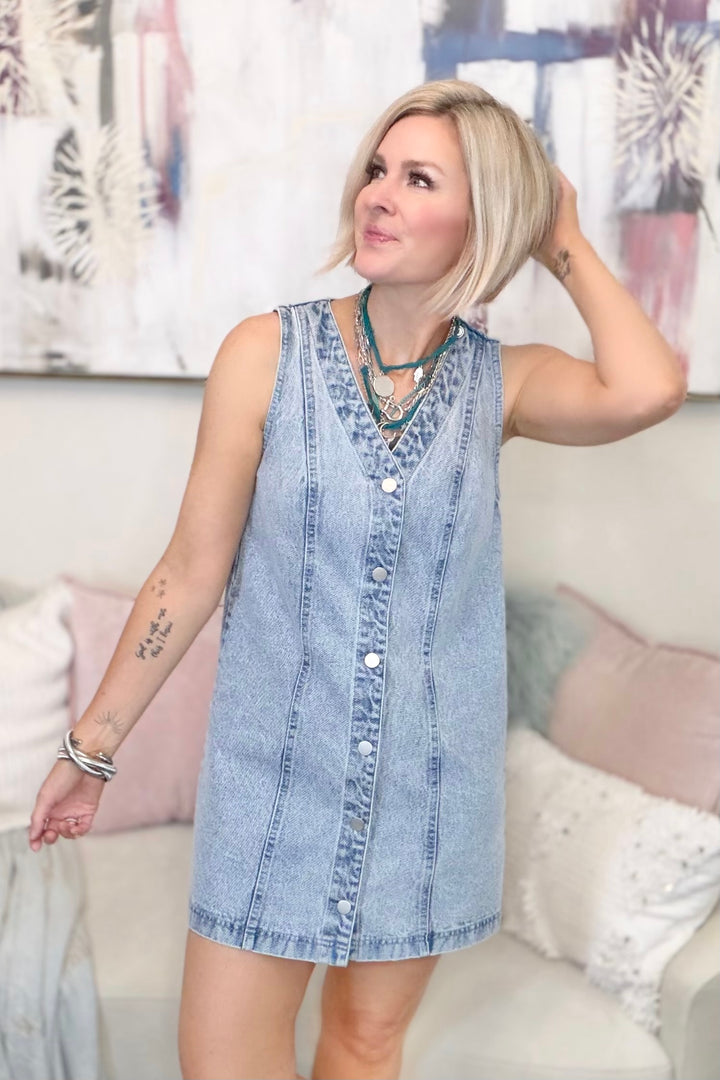 The Go-To Denim Mini Dress
