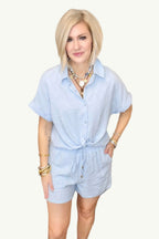 Sky Textured Two-Piece