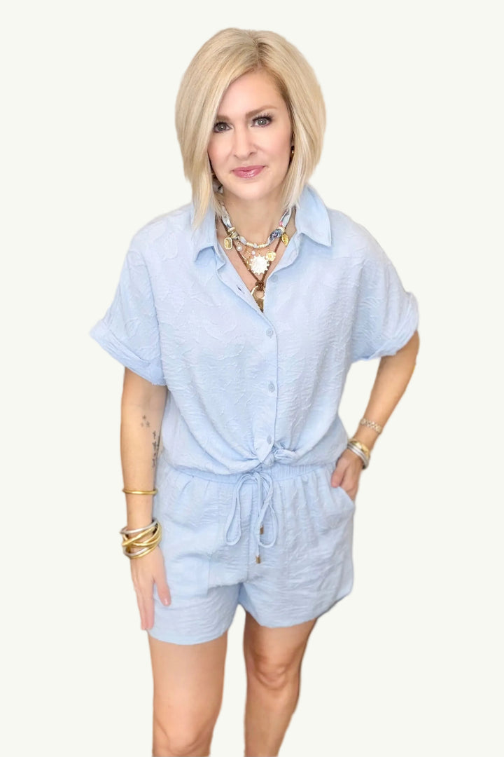 Sky Textured Two-Piece