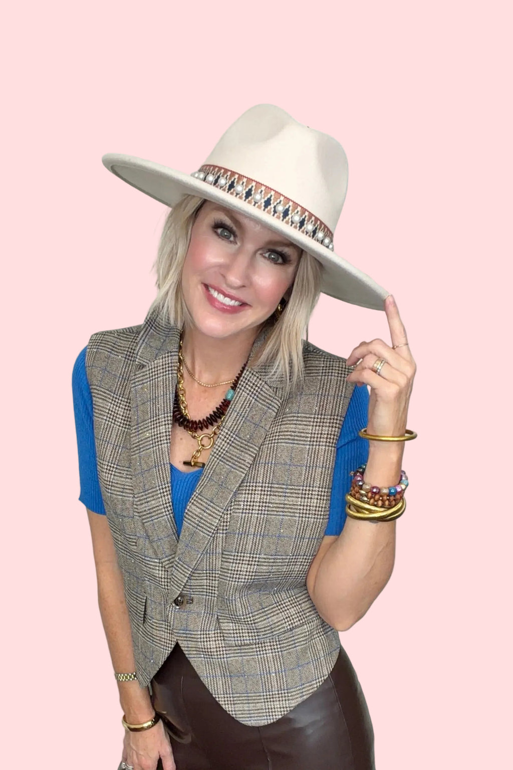 Starlit Suiting Plaid Vest