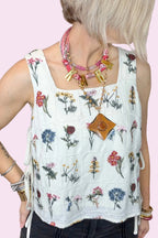 Millefleur Embroidered Top