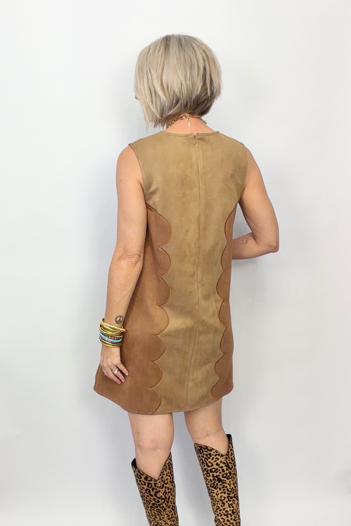 Smitten in Suede Dress