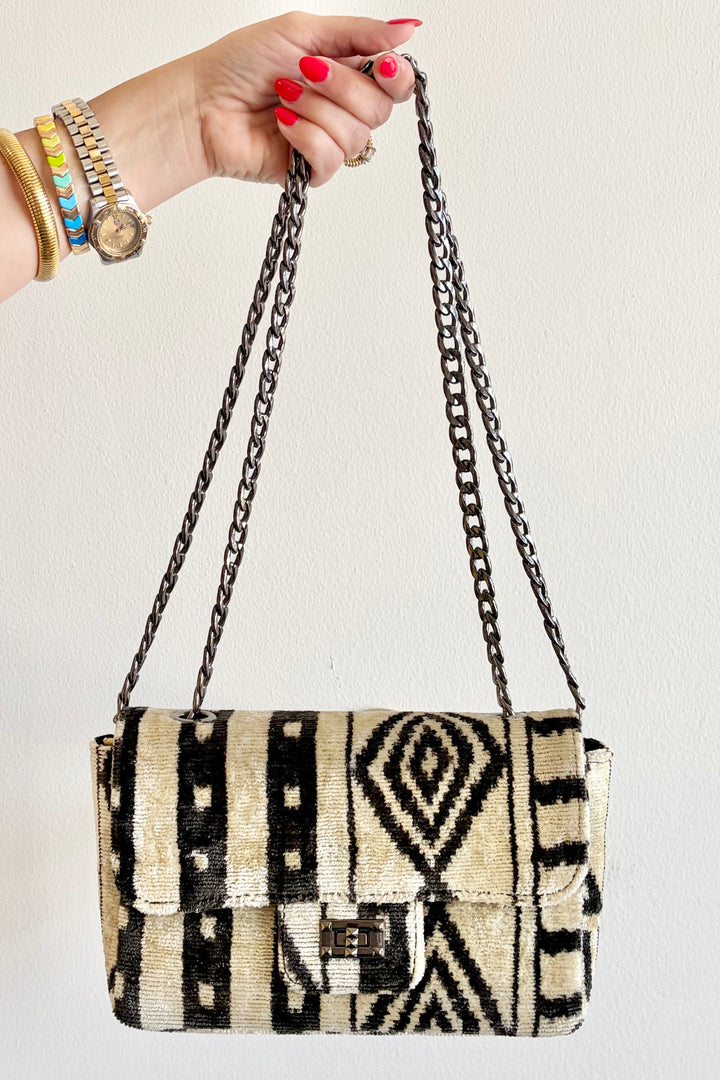 Silk Story Chain Handbag