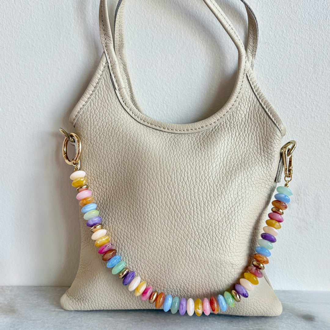 Confetti Beaded Bag Charm
