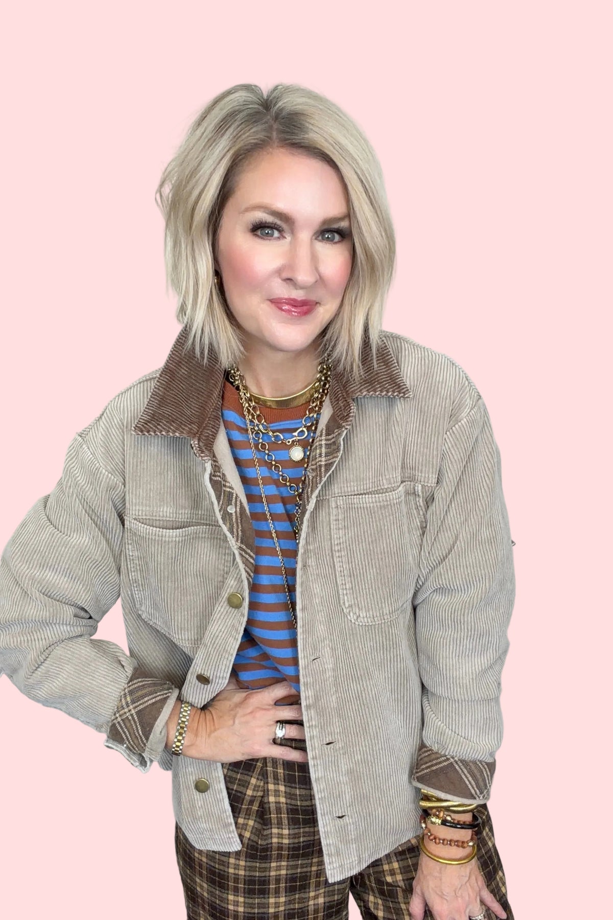 Second Nature Corduroy Shacket