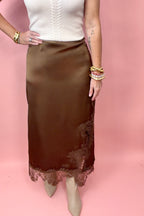 Sable Satin Skirt