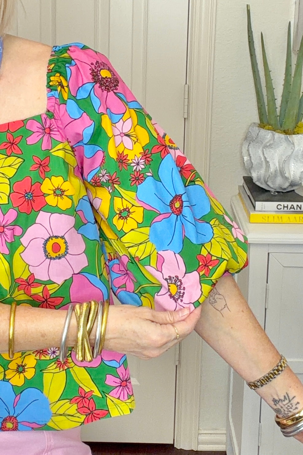 Bloomerang Tie Back Top