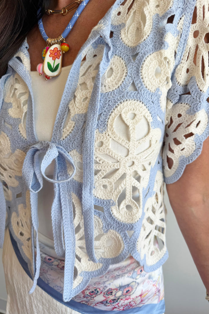 Something Blue Crochet Top