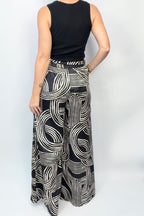 Abstract Affair Satin Pants
